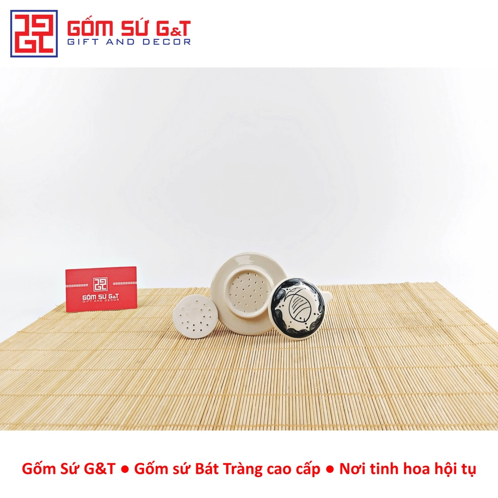 Bộ phin cafe vẽ cá béo