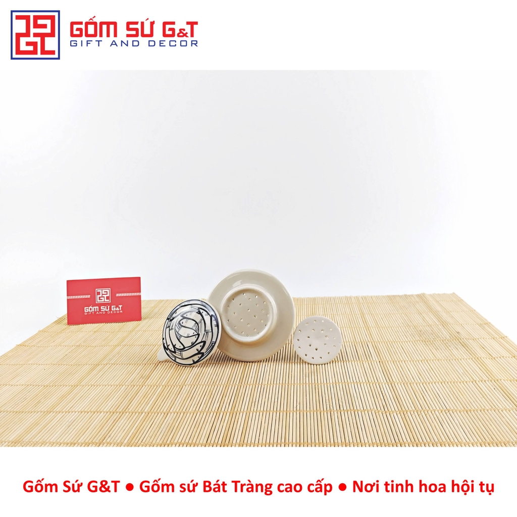 Bộ tách cà phê vẽ cá đàn