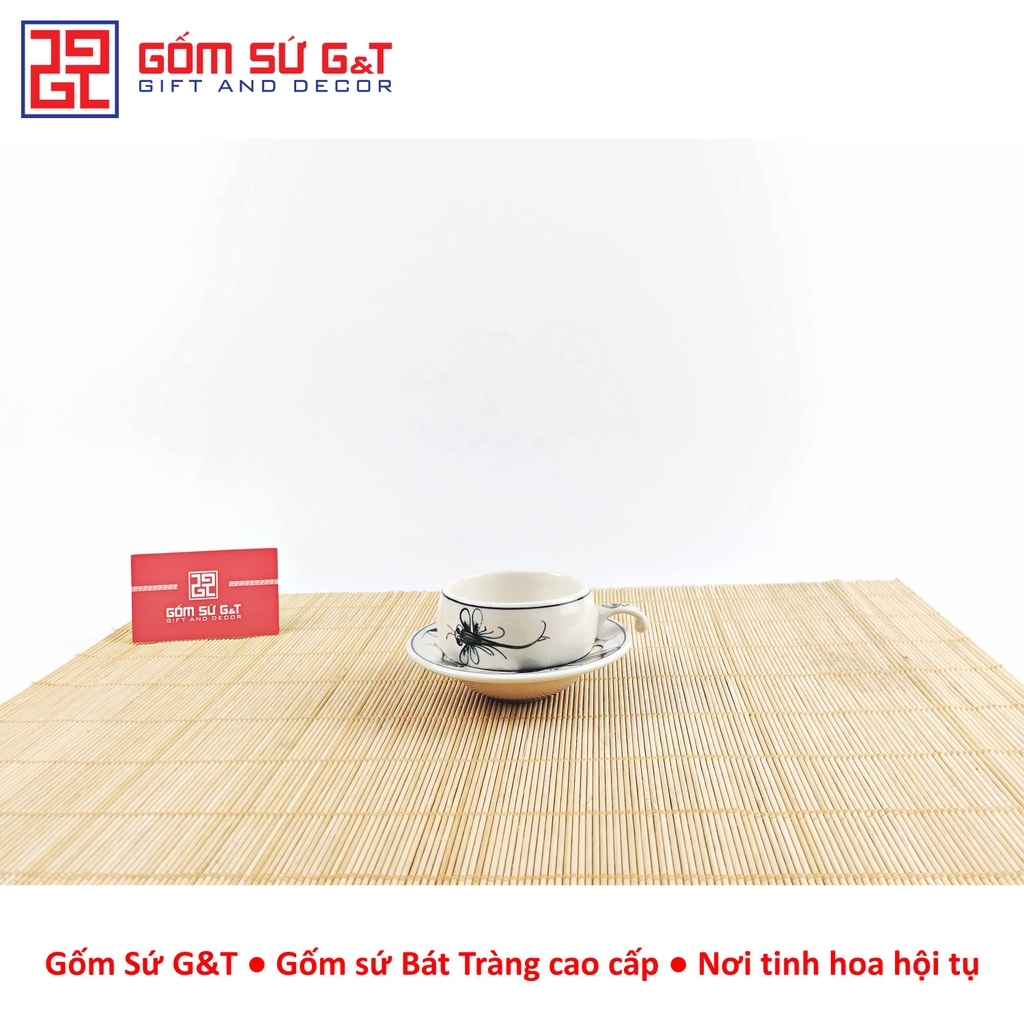 Bộ phin cà phê vẽ chuồn khoai tràm