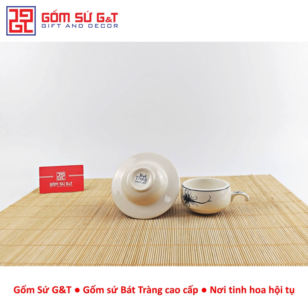 Bộ phin cà phê vẽ chuồn khoai tràm