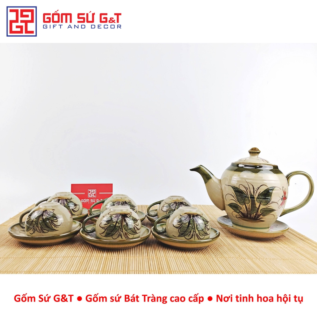 Bộ trà Minh Long vẽ chuồn khoai