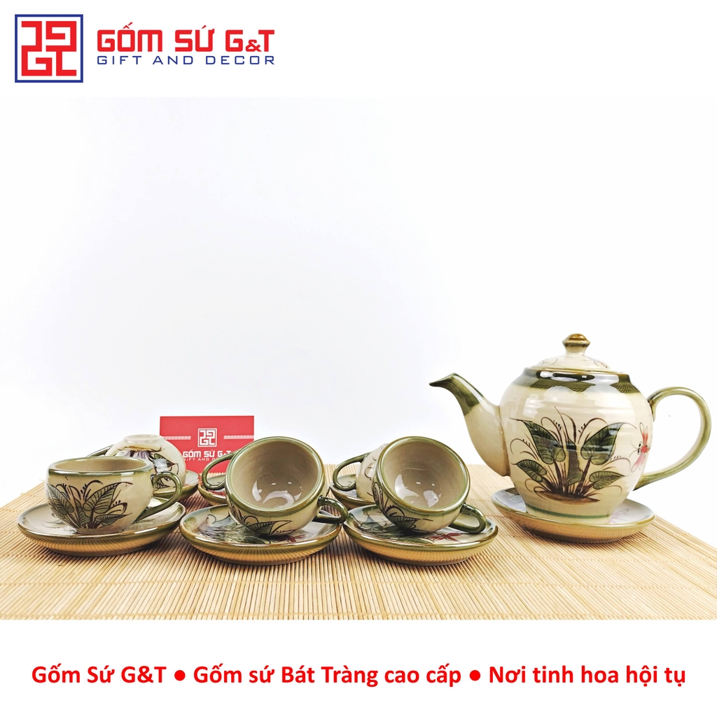 Bộ trà Minh Long vẽ chuồn khoai