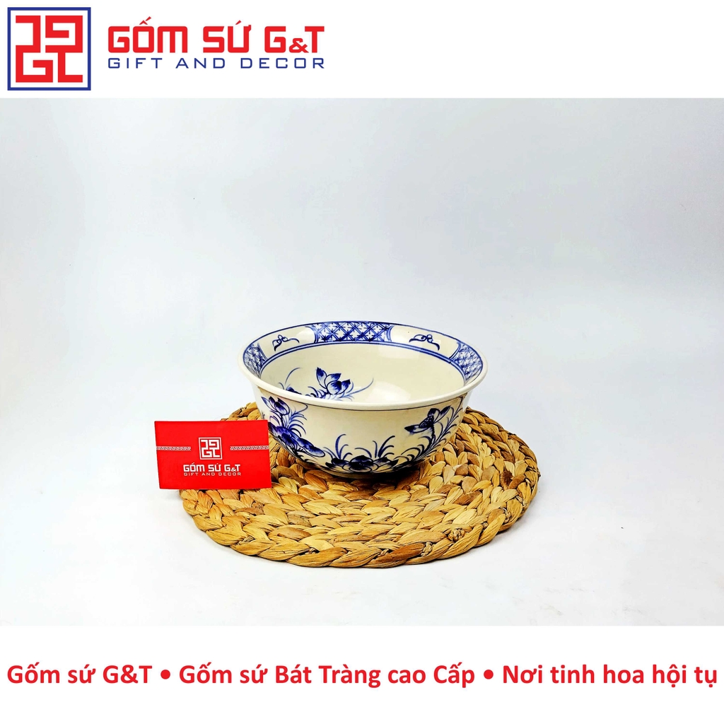 Tô sâu vẽ sen bụi xanh