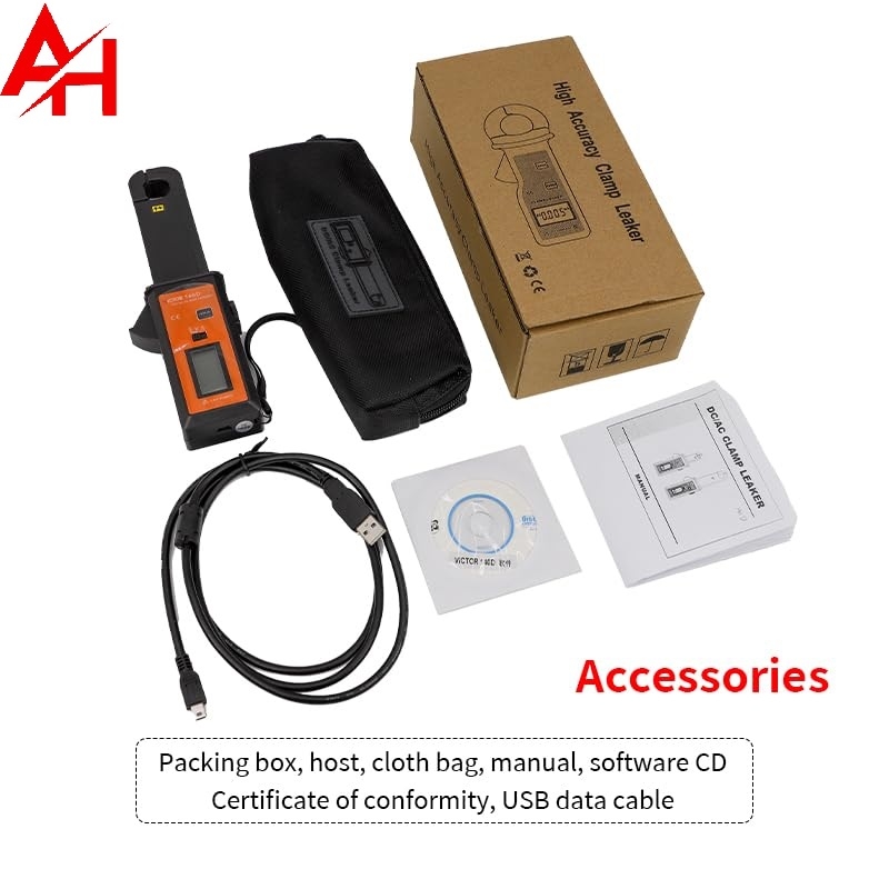 Ampe kìm đo dòng rò ac/dc VICTOR 140D (0mA~60A AC/DC)