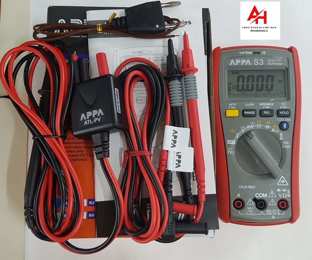 Đồng hồ đo dòng điện, điện áp điện năng lượng mặt trời APPA-S3