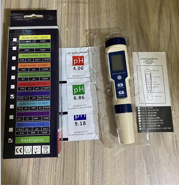 BÚT ĐO ĐỘ MẶN/PH/TDS/EC TOTAL METER EZ-9909SP