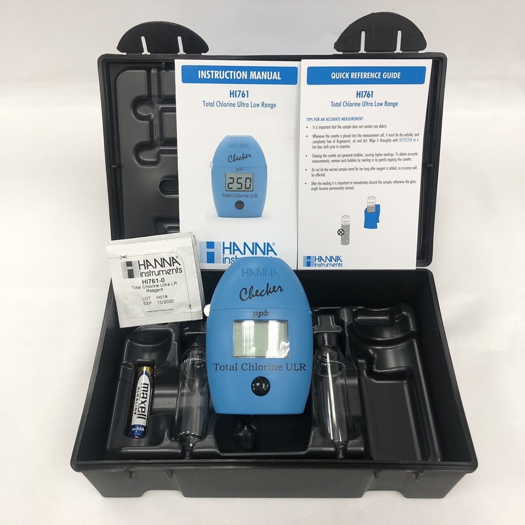 Checker Đo Clo Tổng Thang Thấp Trong Nước Sạch HANNA HI-761