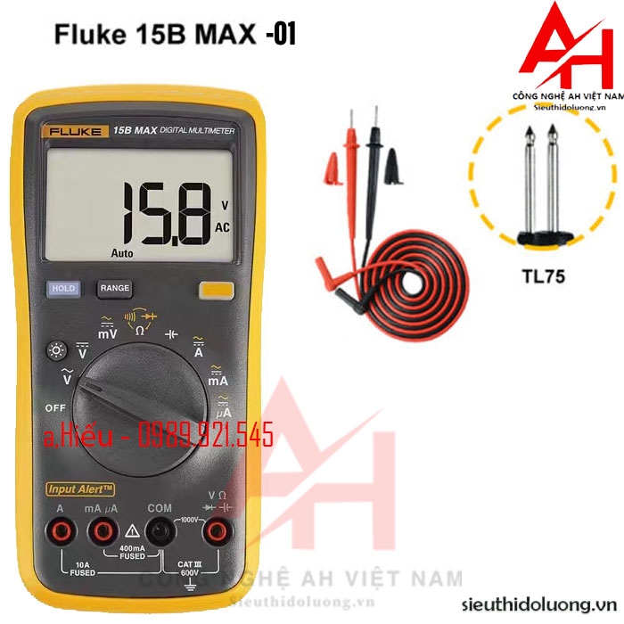 Đồng hồ vạn năng FLUKE 15B MAX KIT