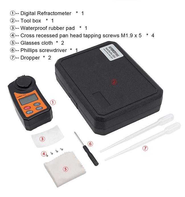 Khúc xạ kế đo độ ngọt VICTOR 2GHS (0.0-55% Brix)