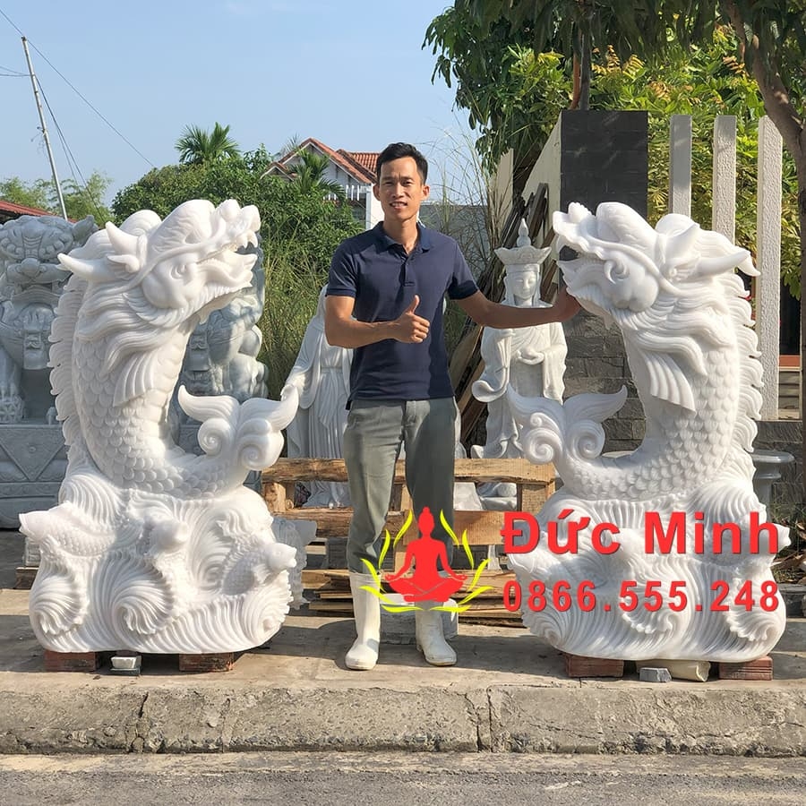 Tượng Cá Chép Hóa Rồng Đá Non Nước Đà Nẵng