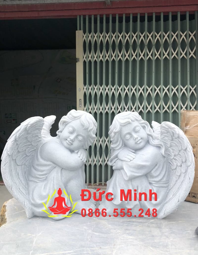 Tượng Thiên Thần Ngủ Đá Cẩm Thạch Đẹp
