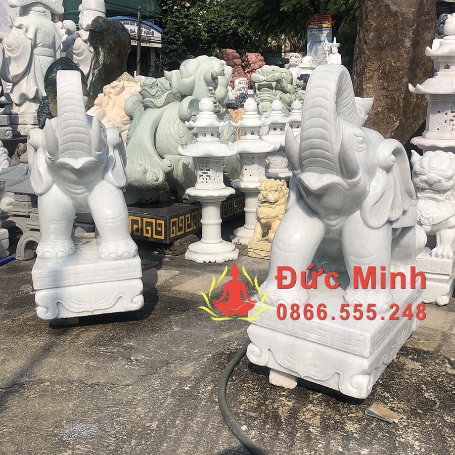 Tượng Voi Đá Trắng Non Nước Đẹp Đà Nẵng