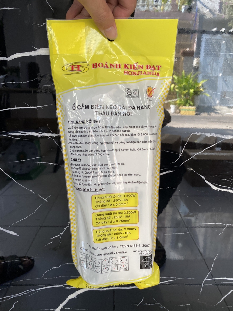 Ổ ĐIỆN HJD 0313-10A - TRẮNG 5M - 0.75mm2 ( 25c/1thùng )