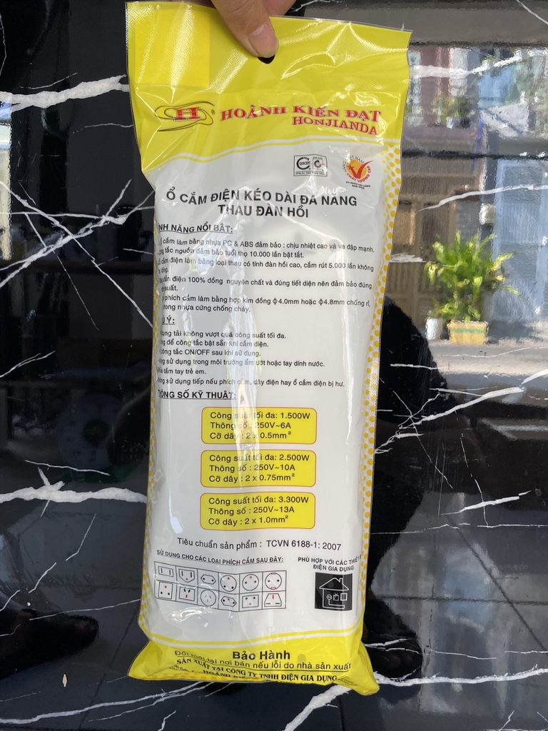 Ổ ĐIỆN HJD 0314-10A - TRẮNG 3M - 0.75mm2 ( 25c/1thùng )