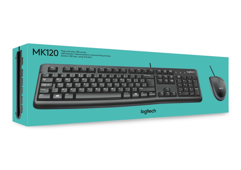 KB + Mouse Logitech MK200	Bàn phím + Chuột Optical độ nét cao, chống thấm, bền đẹp ( Bảo Hành 3 Năm )