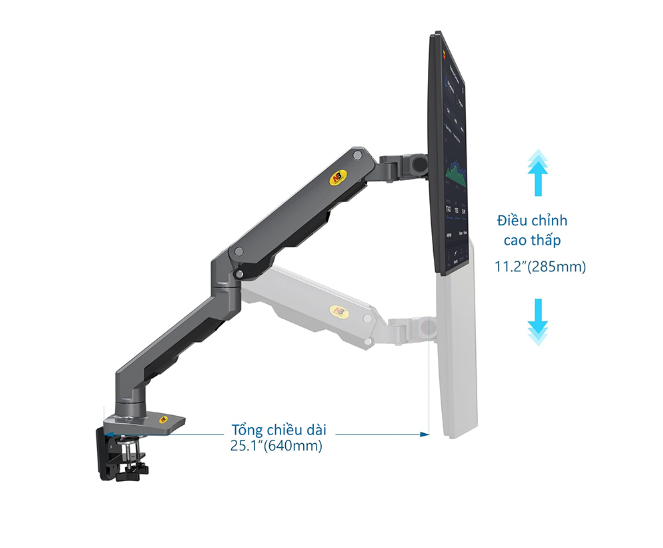 Arm 1 màn hình North Bayou G60 từ 27