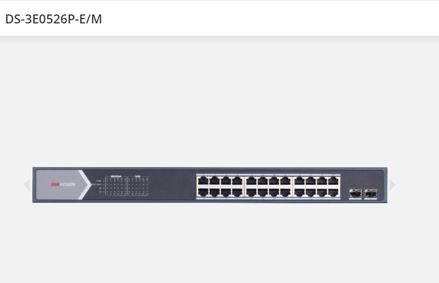 Switch POE HIKVISION DS-3E0526P-E