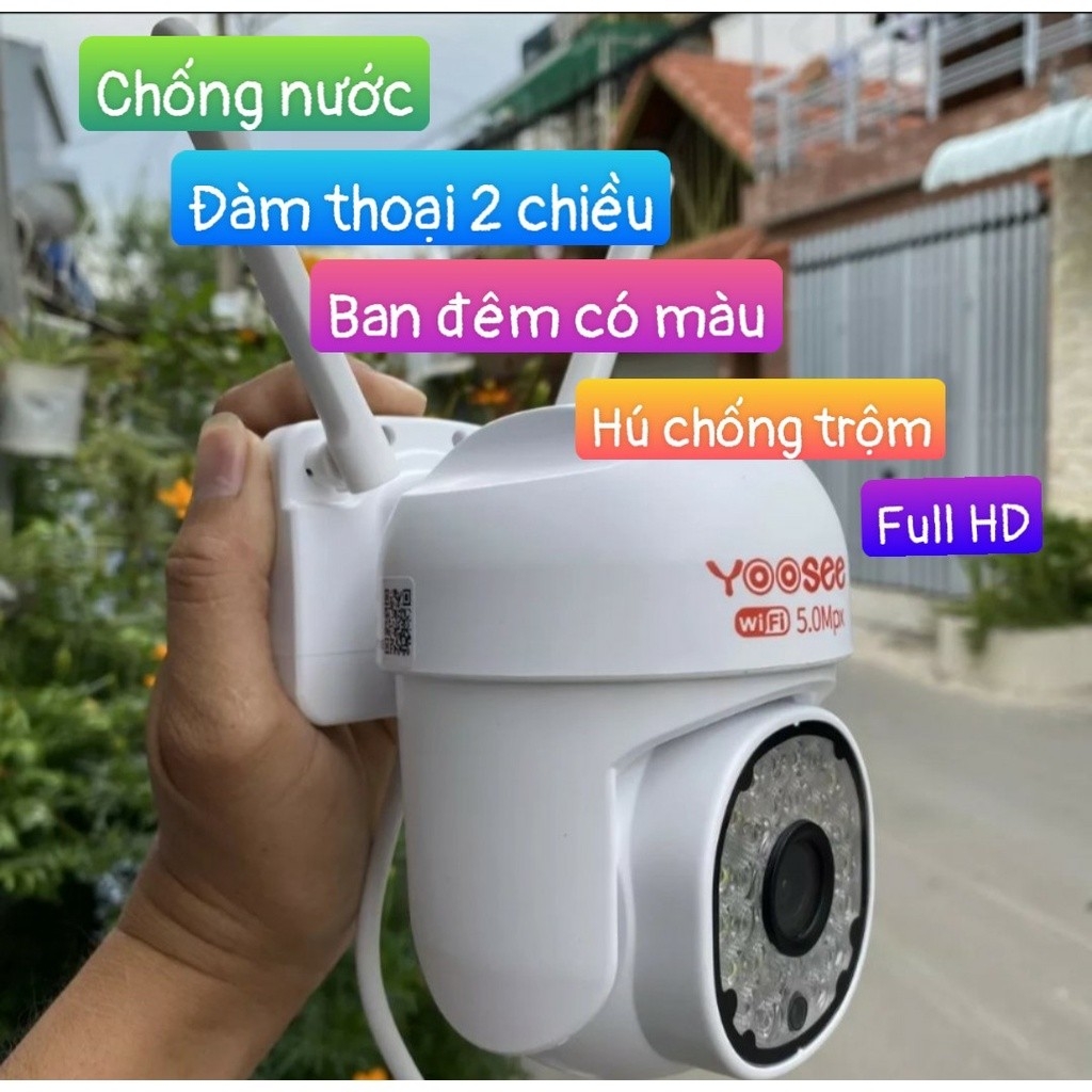 Mua 6c bộ dụng cụ 6 món ... Camera Wifi Yoosee PTZ ngoài trời 6.0Mpx (Loại A | Bảo Hành 12 tháng | M1.5)