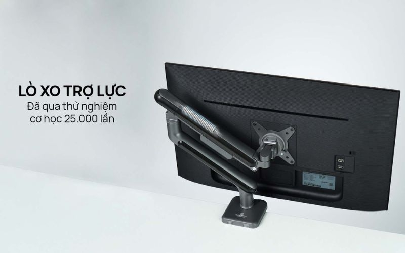 Arm 1 màn hình Humanmotion HyperWork A1C (Trắng / Đen, 17-32