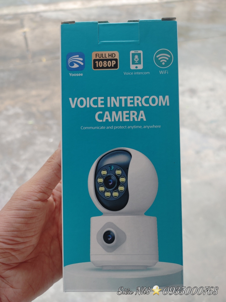 Camera Wi-Fi YOOSEE QS415 - 2 mắt 2 khung hình, có màu ban đêm (Hàng loại A)