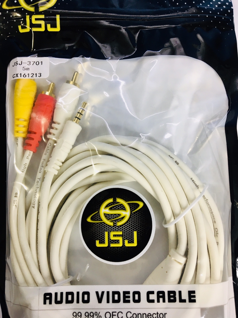 Dây AV JSJ 3.5 Ly Ra 3 Đầu Bông Sen 5 Mét