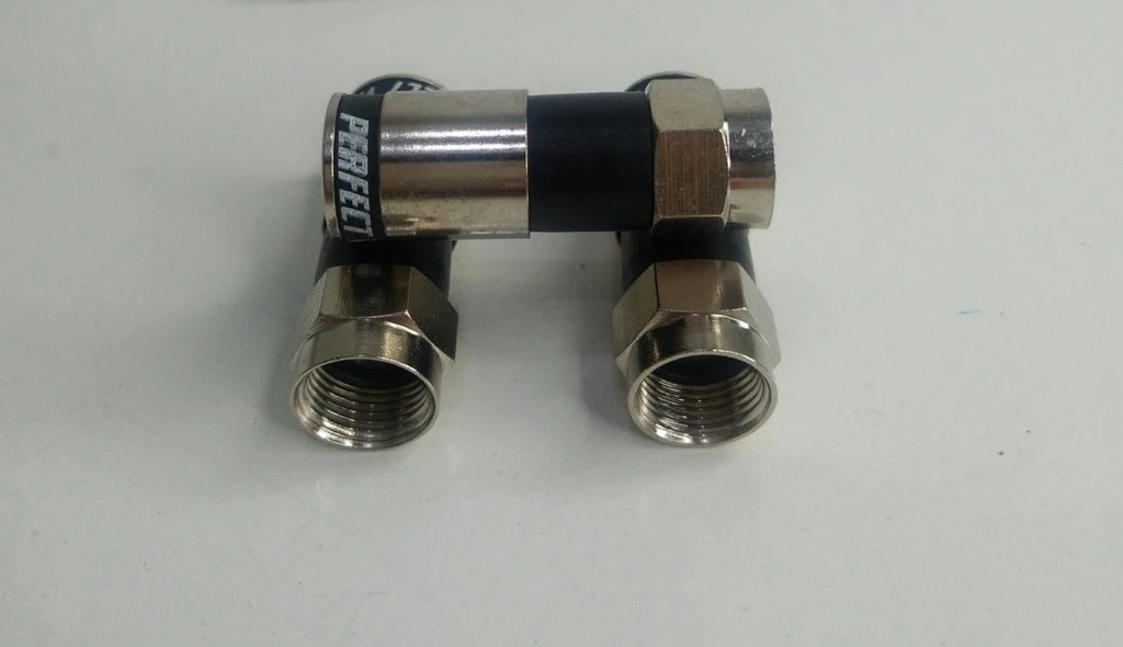 Rắc f5 nén (Conector RG6) màu đen có chữ