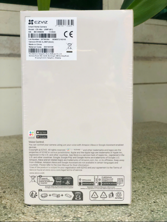 Camera Wifi EZVIZ H6c Pro 2K 3MP - Ban đêm có màu + Human + 512GB + TypeC