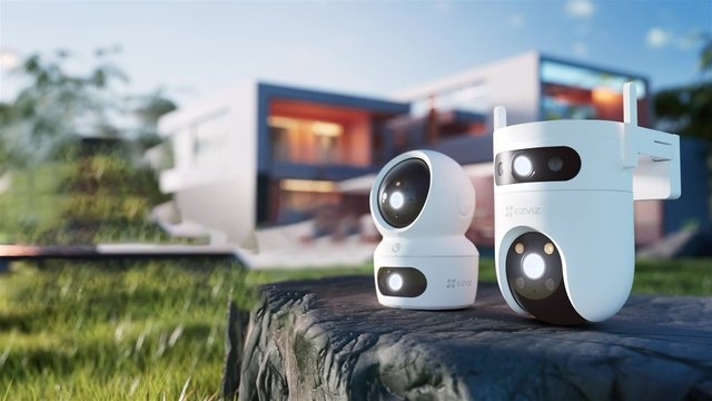 Camera 4G + Wifi EZVIZ H9C (5MP+5MP,4G) - Hỗ trợ mạng kép linh hoạt, 2 mắt camera 2 khung hình độc lập - Outdoor