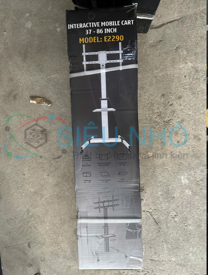 Khung treo tivi di động E2290 - xoay ngang/ dọc (Thương hiệu: Ergotek | 37''-86''| 82x30x23cm | 17kg )