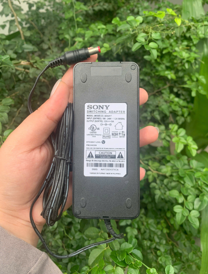 Nguồn 12V-5A SAMSUNG/SONY  (Đã bao gồm dây số 8) - Loại TỐT