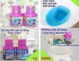 Chai tẩy bồn cầu Hàn Quốc khử khuẩn hương ngàn hoa
