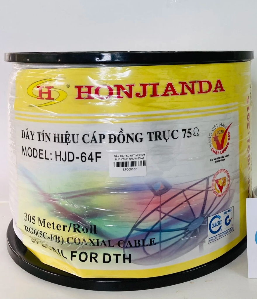 DÂY CÁP 5C 64TIM 305M HJD VÀNH NHỰA