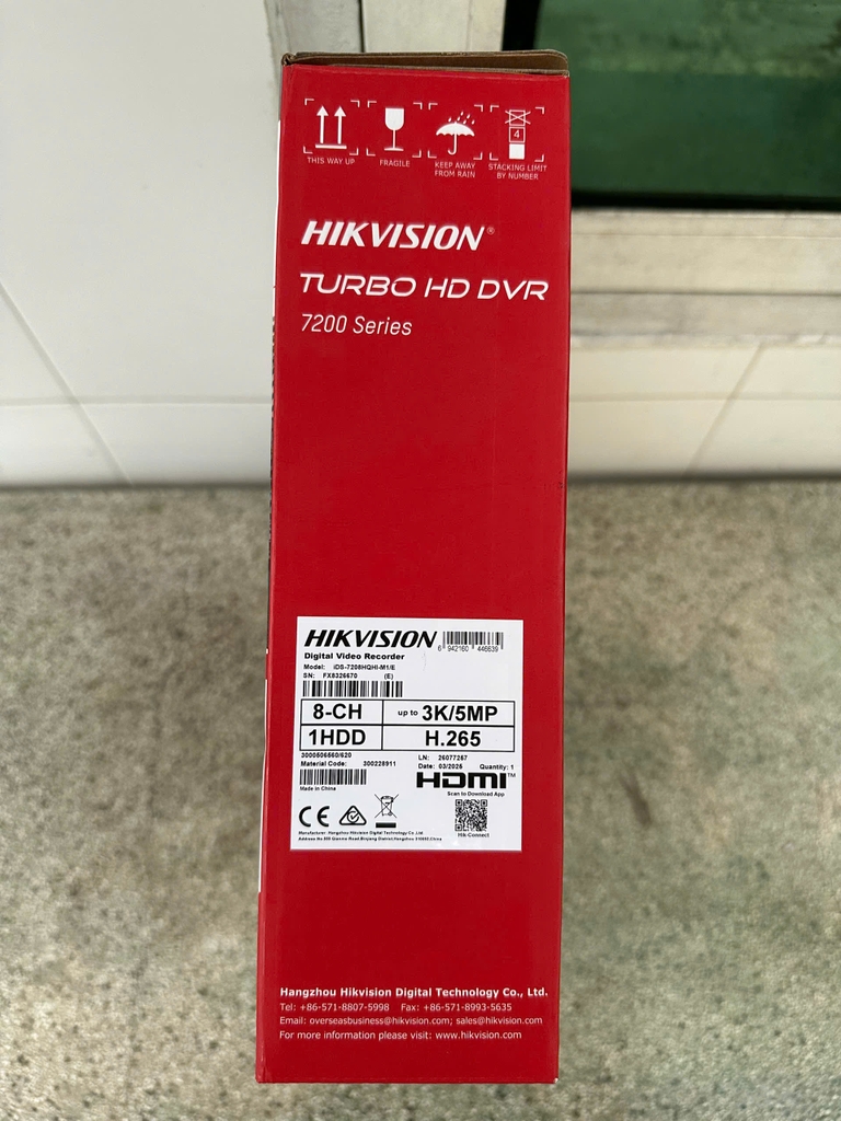 Đầu ghi 8 kênh Turbo 4.0 3MP Hikvision iDS-7208HQHI-M1/E - Hàng chính hãng
