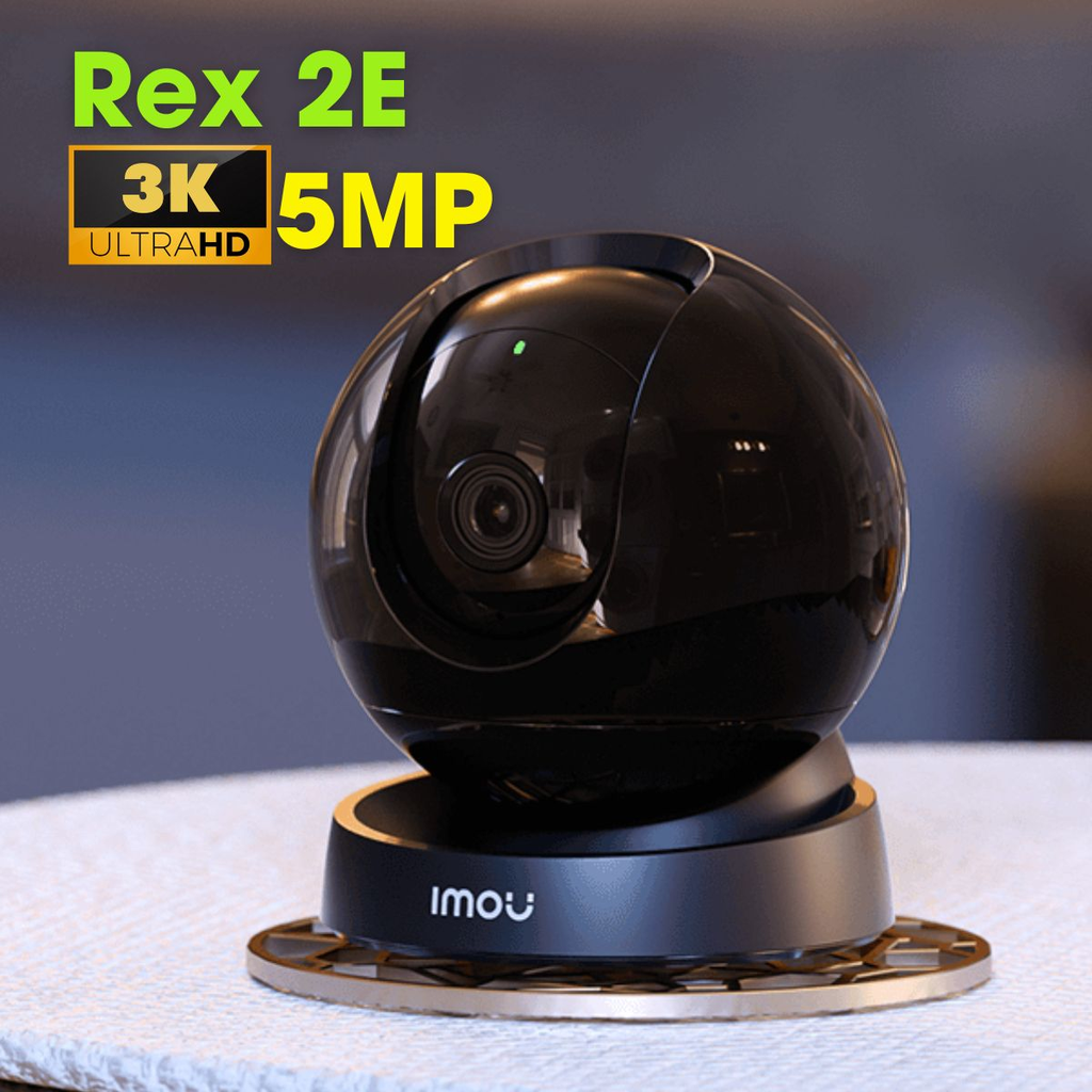 EOL... Cam Wifi Imou 5MP IMOU REX-2E:GK2DP-5C0WE  ( ban đem có màu, có micro, có loa, có LAN, có sẵn chân đế lắp trần nhà )