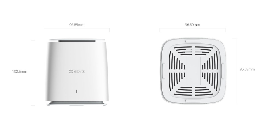 Bộ phát Wi-Fi Mesh 6 Ezviz CS-W3R-R100-X1G8GM, chuẩn AX1800, dùng bổ trợ sóng wifi cho Camera Ezviz