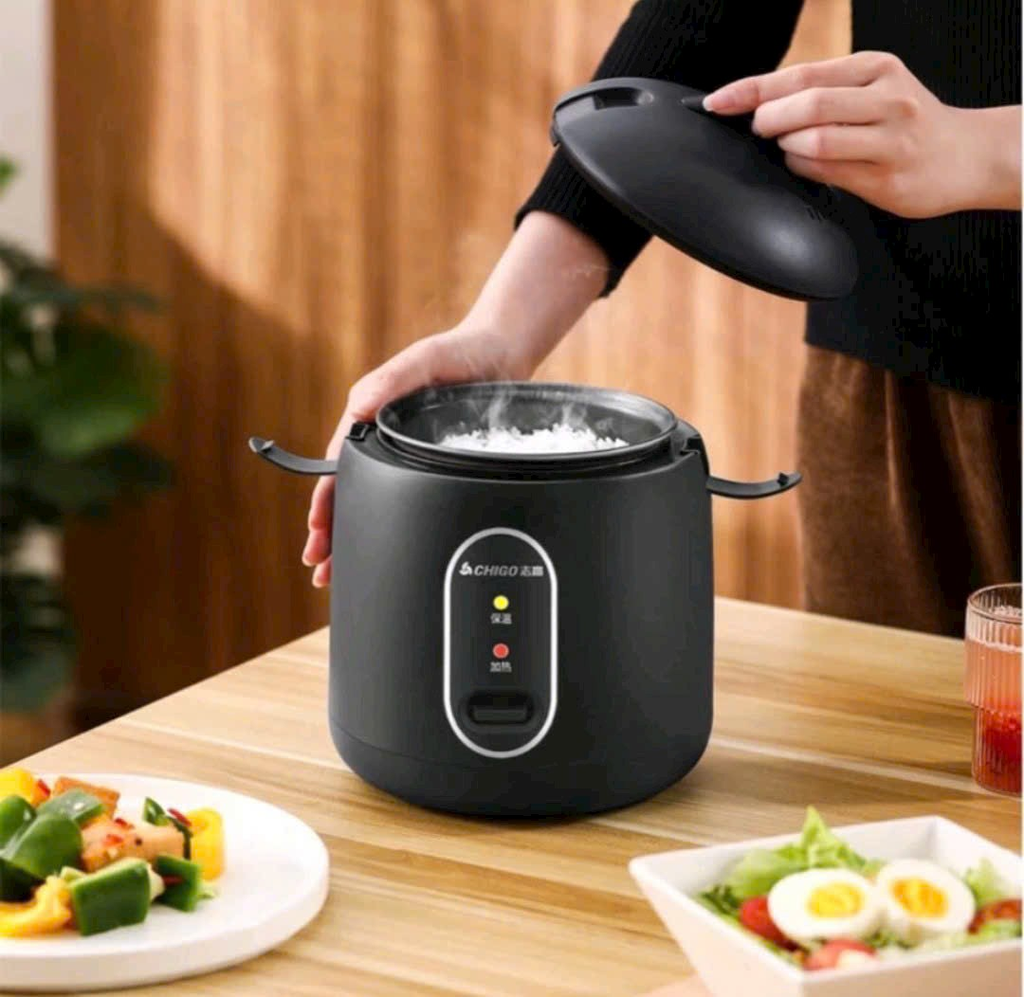 NỒI CƠM ĐIỆN MINI CHIGO 1,2L ĐA NĂNG NẤU HẦM SÚP CHÁO TRẮNG (T8) - MỚI