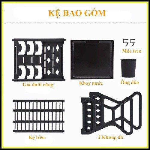 KỆ NHỰA ĐỂ BÁT ĐĨA 2 TẦNG NHỎ GỌN, GIÁ ÚP CHÉN ĐĨA HÌNH CHỮ X (T25) (CÁI)