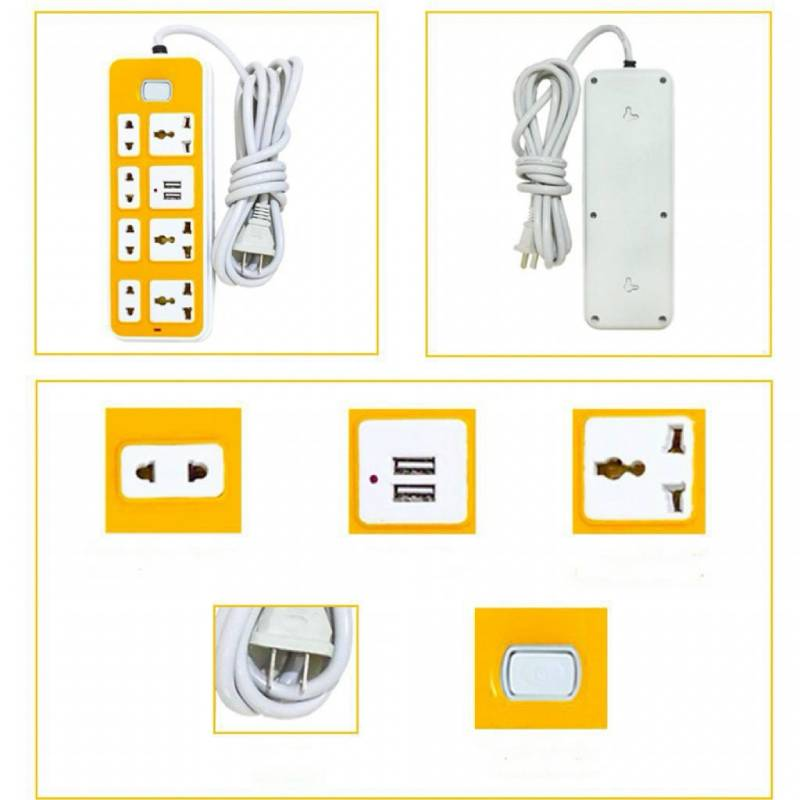 Ổ ĐIỆN ĐA NĂNG 7 Ổ CẮM VÀ 2 CỔNG USB (T120) (CÁI)