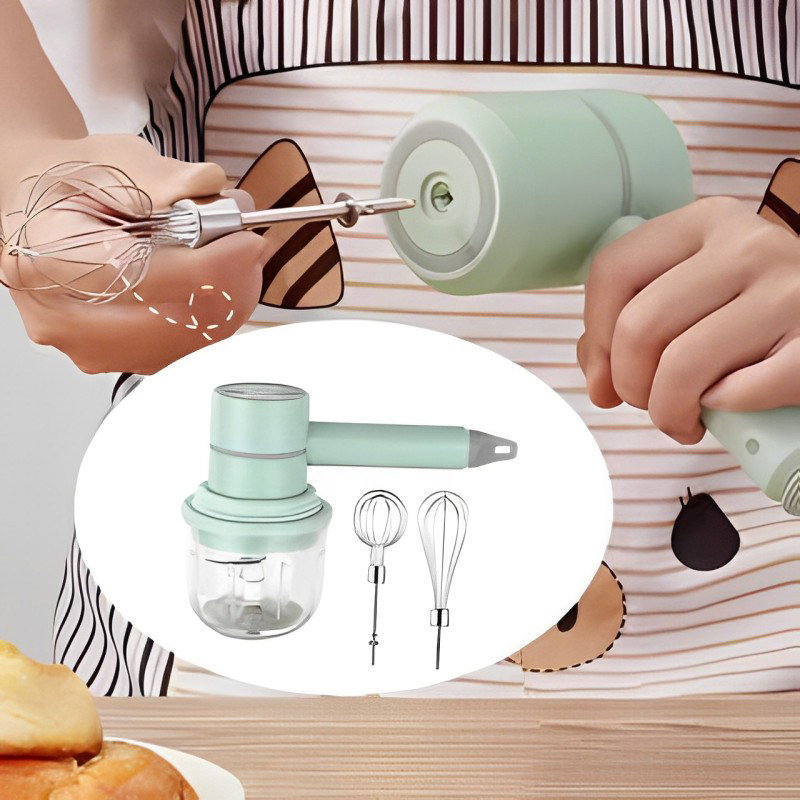 MÁY ĐÁNH TRỨNG + KIÊM XAY TỎI CÓ TAY CẦM (T40)- (CÁI)