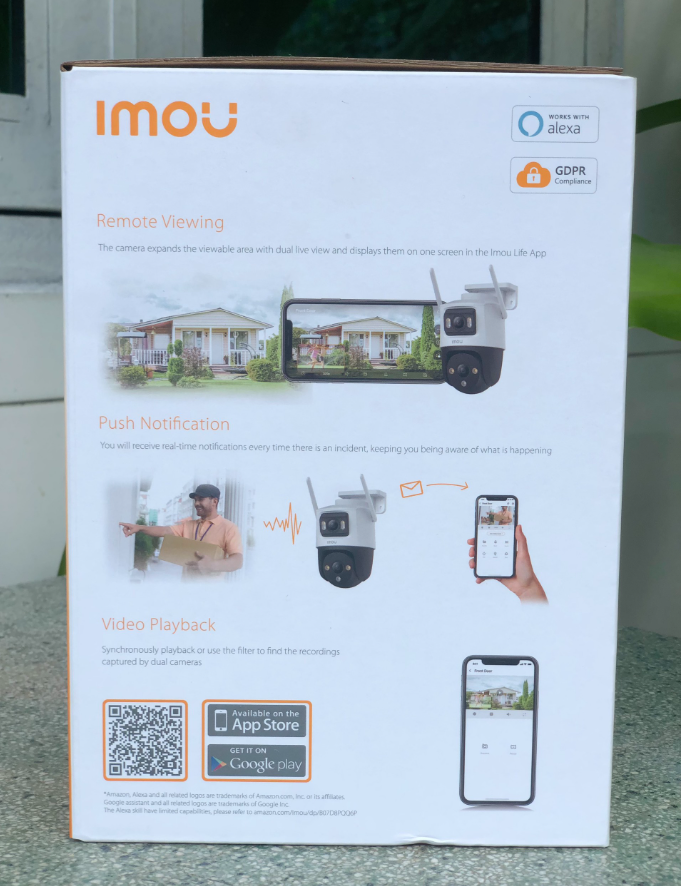 Camera Wifi Imou 6MP S7XP-6M0WED - 2 mắt 2 khung hình (Thùng 12C)