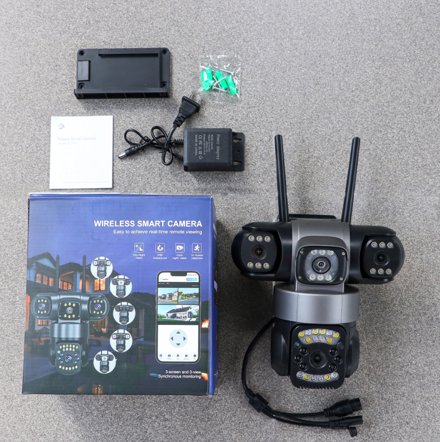 Siêu camera Ngoài trời Yoosee 3 mắt kép PA40L  MÁY BAY BLACK - Mẫu đặc biệt ( PA40L )
