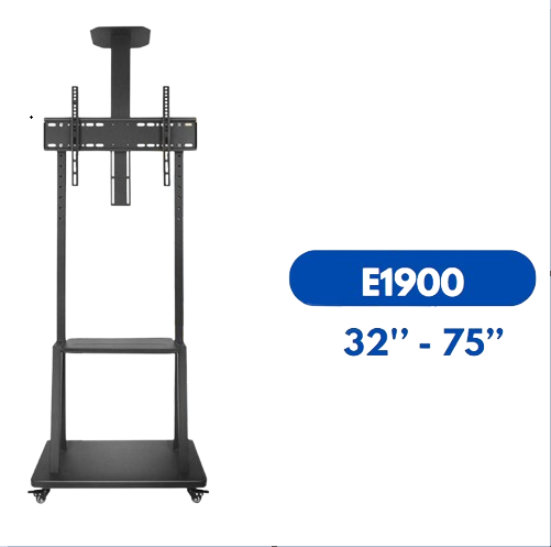 Khung treo Tivi di động E1900/ MK75 32″- 75″ Tải trọng 45kg | Qui cách đóng gói: 143x56x7cmx14kg )