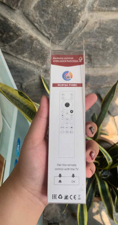 Remote tivi TCL VOICE RC813A  - mẫu vuông