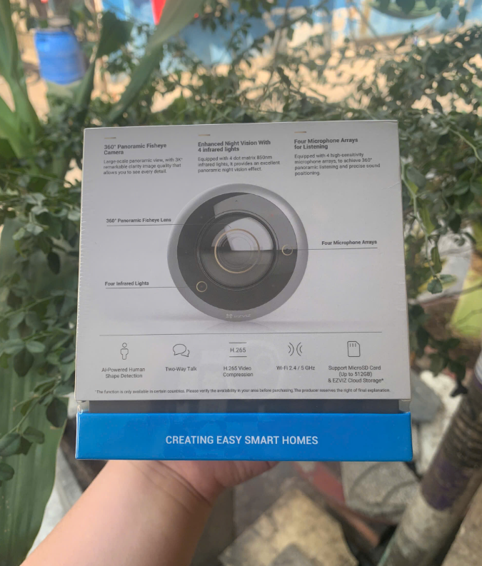 Camera Wifi mắt cá trong nhà EZVIZ E4P 3K (3K+)