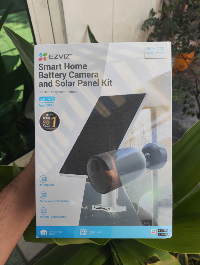Camera dùng Pin + sim 4G Ezviz EB3 2K - Outdoor