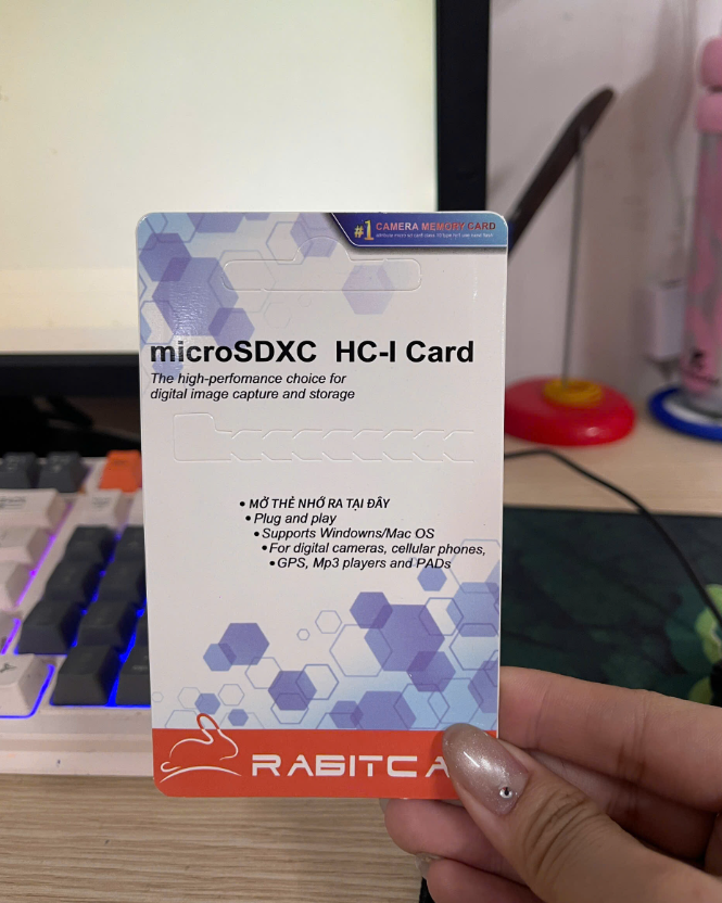 Thẻ nhớ 16GB RABITCAM - hộp/70c - Bảo hành 5 năm