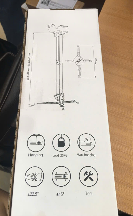 Khung treo máy chiếu Máy Chiếu Đa Năng Thả Trần 41-65cm