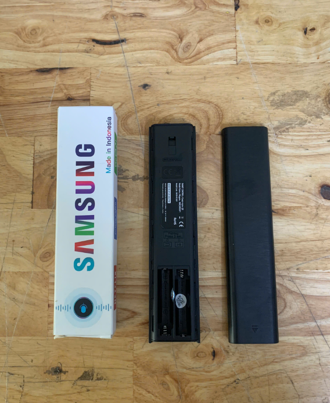 Remote tivi SAMSUNG Voice mẫu thẳng - loại tốt  --- có hộp MADE IN INDONESIA ( BN59-01385F )