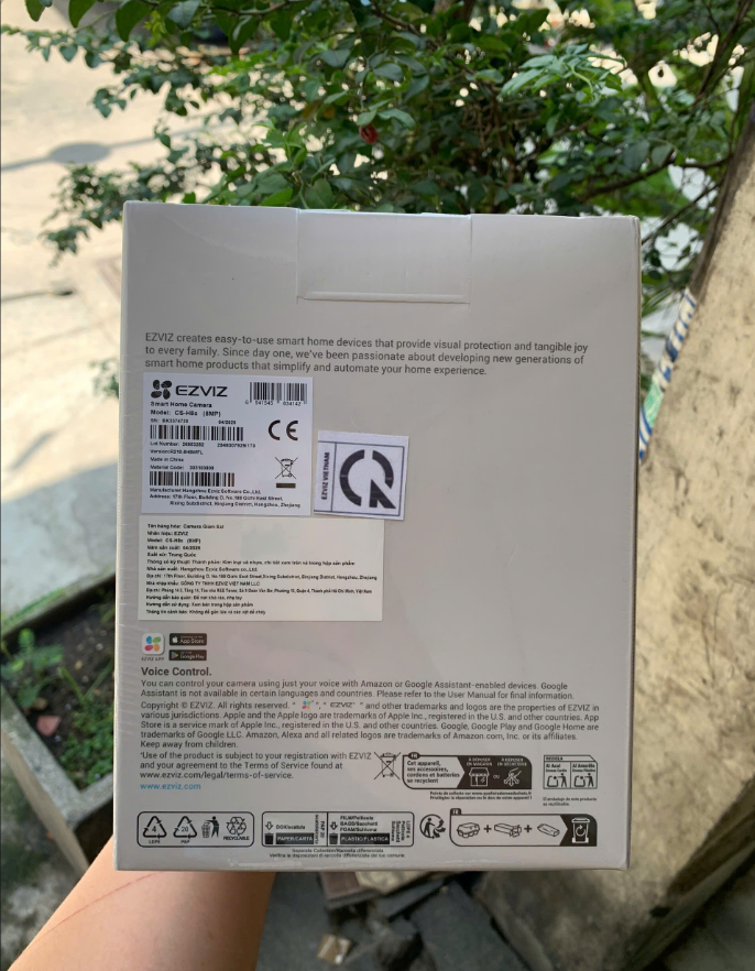 Camera Wifi EZVIZ H8C PRO 4K (8MP | Nhận dạng Người | Thùng 12c ) - Outdoor