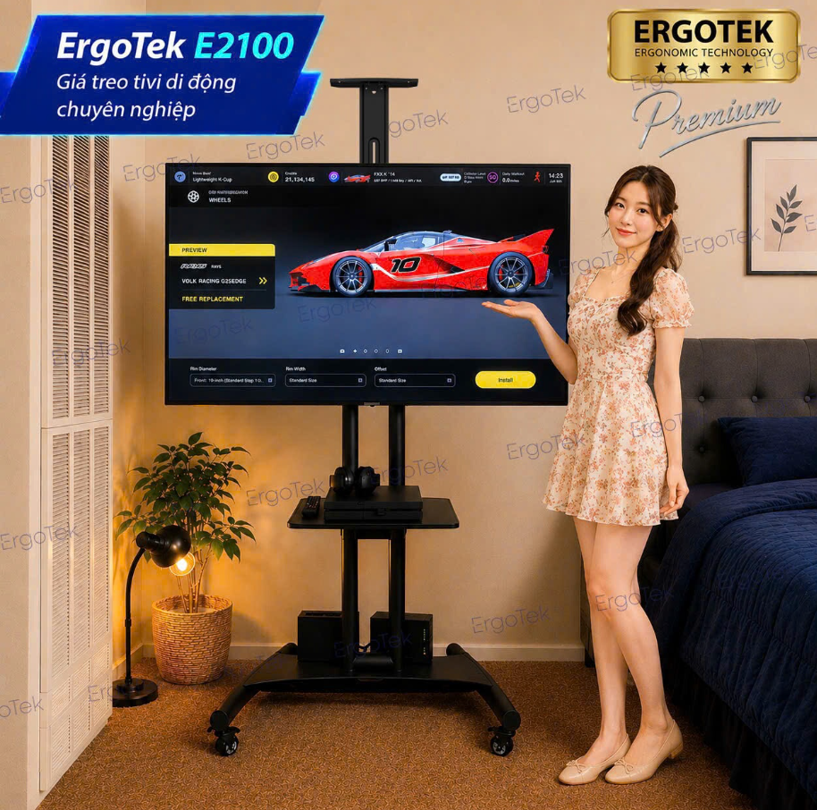 Khung treo tivi di động E2100  ( 32